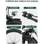 HILLMILES Milecity Citybike - Laufradgröße 26 Zoll, Unisex-Rad, Grün