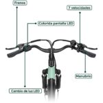 HILLMILES Milecity Citybike - Laufradgröße 26 Zoll, Unisex-Rad, Grün